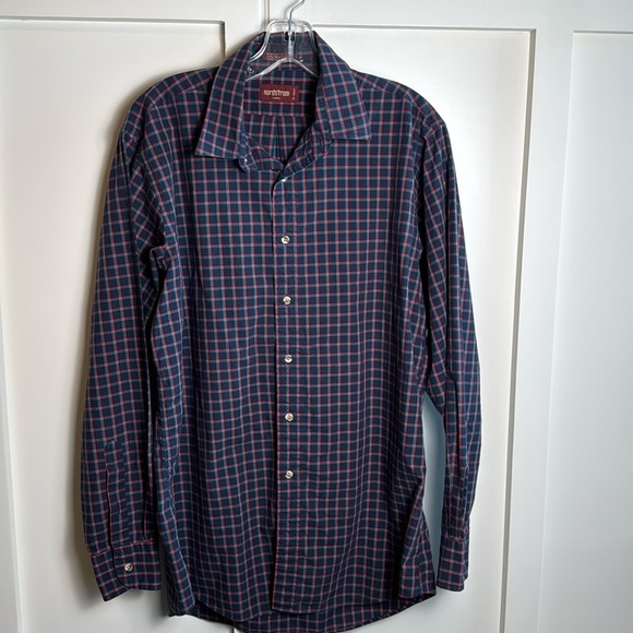 Vintage Nordstrom plaid long sleeve button down - Picture 1 of 7